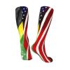 America Jamaica Flag Compression Socks For Women Men Long Knee High Socks For Running Cycling Athletic Nurse 11.5in view 2