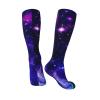 Purple Galaxy Compression Socks For Women Men Long Knee High Socks For Running Cycling Athletic Nurse 11.5in view 3