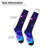 Purple Galaxy Compression Socks For Women Men Long Knee High Socks For Running Cycling Athletic Nurse 11.5in view 4