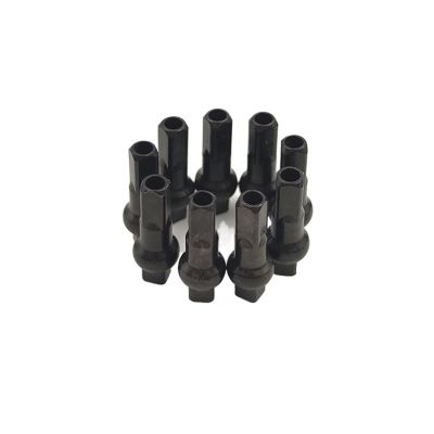 NORAZE Double Square Head Road Bike Brass Nipples 14G Black High Strength 14.4mm 16mm 18mm for Bicycle Spoke Parts (Color : Black, Size : 16mm72pcs)