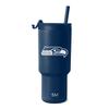 Simple Modern Officially Licensed NFL Seattle Seahawks 30 oz Tumbler with Flip Lid and Straws | Insulated Cup Stainless Steel | Gifts for Men Women | Trek Collection | Seattle Seahawks view 1
