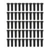 NORAZE 50Pcs Bike Road Bicycles Nipple 12G 13G 14G Ultralight Black Silver Spoke Nipple Bike Spoke Cap (Size : 14GBlack14mm) view 1
