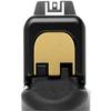NDZ Performance Rear Slide Cover Plate for Glock Gen 5 17 19 19X 22 23 26 27 34 45 47  9mm .40 Cal  Gold Anodized Aluminum, Black Laser Engraving  We The People Flag view 3