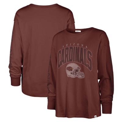47 Women's Cardinal Arizona Cardinals Tom Cat Lightweight Long Sleeve T-Shirt