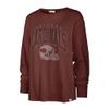 47 Women's Cardinal Arizona Cardinals Tom Cat Lightweight Long Sleeve T-Shirt view 2