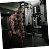 Weighted Plate Holder Adjustable Barbell Stand Weight Bar Holder Gym Ahorts Weight Rack Barbell Support Bracket Dumbbell Rack Stand Load Tray Steel Fitness Kit Pulley view 3