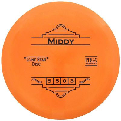 Lone Star Bravo The Middy Midrange Golf Disc | Colors Will Vary