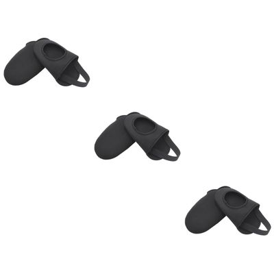Kisangel 3pairs -Skid Half Shoe for Biking Windproof Neoprene Overshoes for Cold Weather Footwear for Outdoor Cycling Easy to Wear