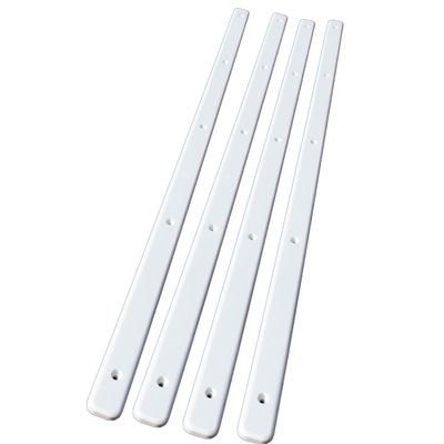 Surfix Narrow Bunk Glides, Stainless Steel Screws, Slotted Pockets, Rounded Edges, Made in USA (1.5" x 48" (4))