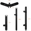 Fitvids Weight Plate Storage Rack, Weight Plate Holder Wall Mounted Bumper Plate Storage for Home Gym, Fit 2" Olympic Plates, 3 Pegs view 2