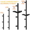 Fitvids Weight Plate Storage Rack, Weight Plate Holder Wall Mounted Bumper Plate Storage for Home Gym, Fit 2" Olympic Plates, 3 Pegs view 3