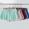 3 Pack Girls Flowy Shorts with Spandex Liner 2-in-1 Youth Butterfly Skirts for Fitness, Running, Sports (Set 9, X-Small) view 3