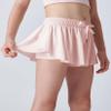 3 Pack Girls Flowy Shorts with Spandex Liner 2-in-1 Youth Butterfly Skirts for Fitness, Running, Sports (Set 9, X-Small) view 4