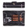 PICNIC TIME NCAA Cal State Fullerton Titans 3-Piece BBQ Tote & Grill Accessories Set, Outdoor Gril Set with Case, BBQ Spatula, BBQ Fork, and BBQ Tongs, (Black with Gray Accents) view 4