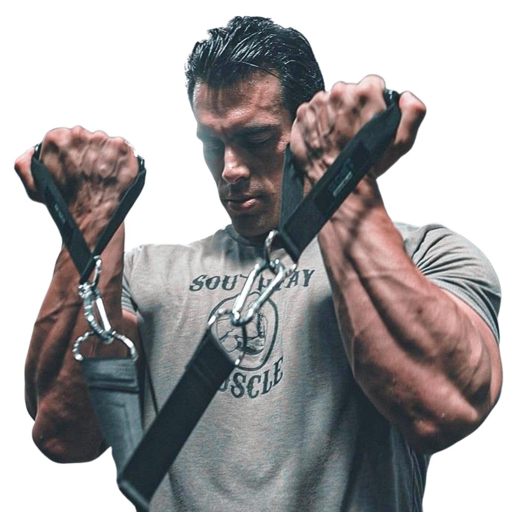 GODFATHER OF BODYBUILDING Perfect Y Attachment by Charles Glass  Premium Cable Attachment for LAT Pulldown and Tricep Pulldown Workouts