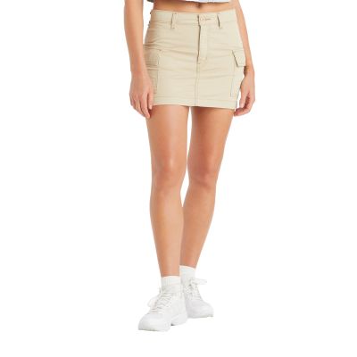 Levi's Women's Mini Cargo Skirt, (New) Safari, 33