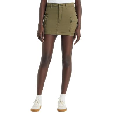 Levi's Women's Mini Cargo Skirt Olive Night 29