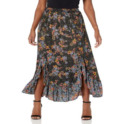Angie Women's Printed Maxi Skirt