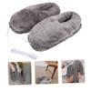 KALLORY 1pair USB Heated Slippers for Soft and Comfortable Electric Foot Warmers Fast Heating USB Foot Warmer Shoes Cozy Home Indoor Supplies and Breathable Design view 1