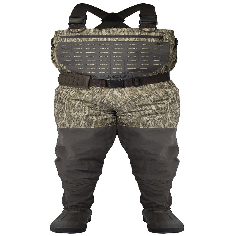 Paramount Outdoors Summit Insulated Breathable Camo Duck Hunting Chest Wader 1600 gram boots (Bottomland, 11)
