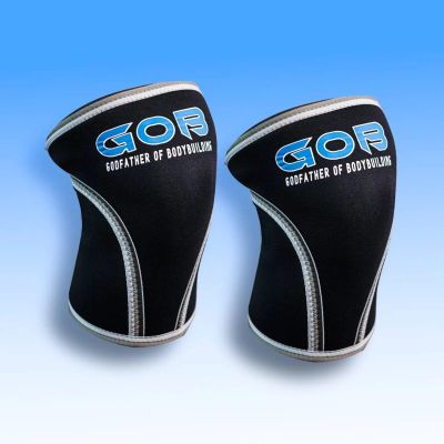 Godfather of Bodybuilding Knee Sleeves by Charles Glass Premium Neoprene Compression for Optimal Support and Warmth - M