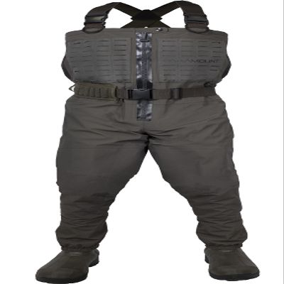 Paramount Outdoors Pinnacle Zippered Breathable Camo Hunting Chest Wader with 1200 gram insulated boots (Brown, 11)