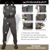 Paramount Outdoors Pinnacle Zippered Breathable Camo Hunting Chest Wader with 1200 gram insulated boots (Brown, 11) view 4