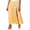 Angie Women's Maxi Skirt with Lurex Threads and Side Slit view 1