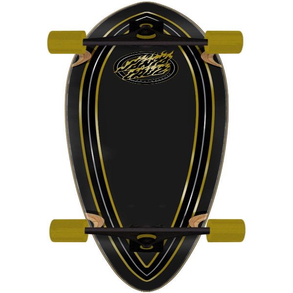 9.20in Holo Flame Dot Santa Cruz Pintail Cruiser