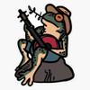 Frog Playing Banjo Sticker Vinyl Waterproof Sticker Decal Car Laptop Wall Window Bumper Sticker 5" view 1