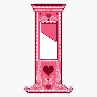 Extremely Fancy Guillotine Sticker Vinyl Waterproof Sticker Decal Car Laptop Wall Window Bumper Sticker 5"