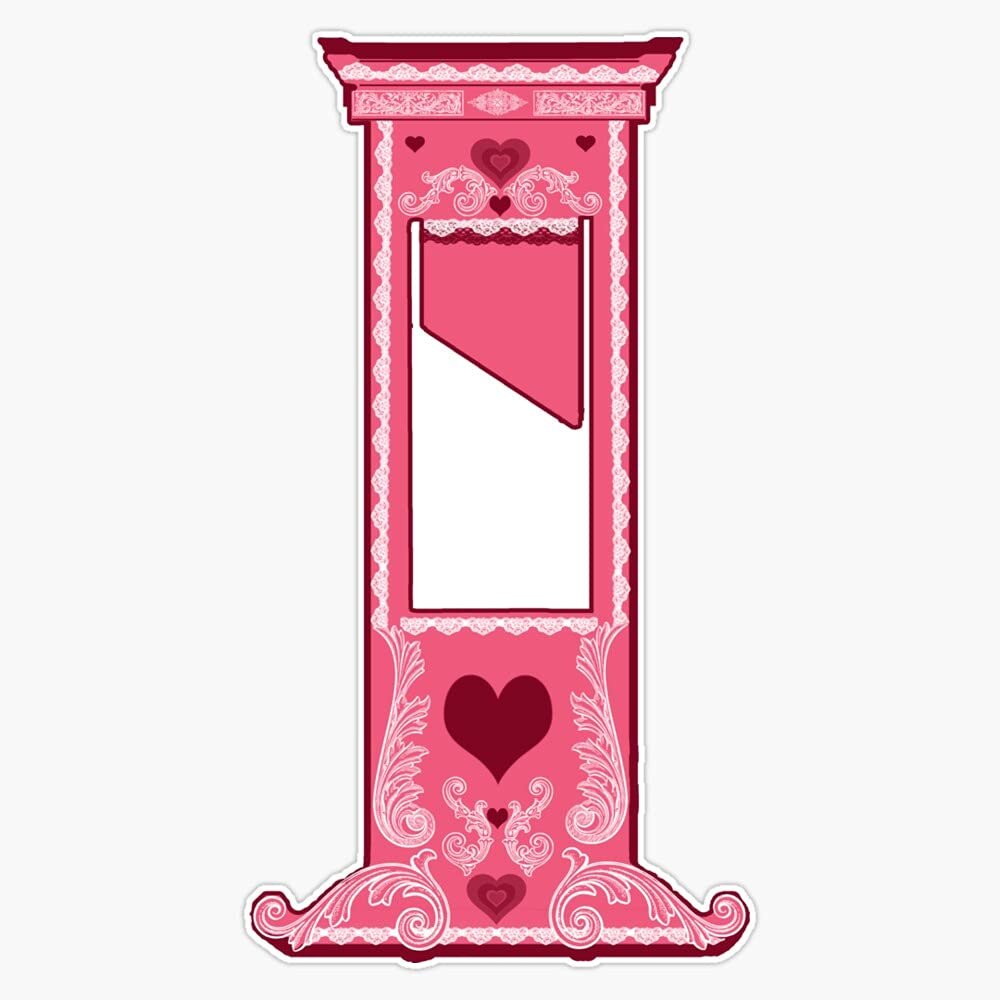 Extremely Fancy Guillotine Sticker Vinyl Waterproof Sticker Decal Car Laptop Wall Window Bumper Sticker 5"