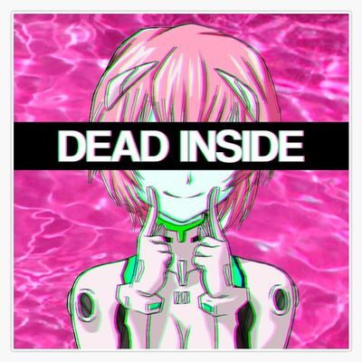 Dead Inside - Rei Ayanami Sticker Vinyl Waterproof Sticker Decal Car Laptop Wall Window Bumper Sticker 5"