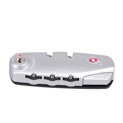 Healifty Portable TSA Approved Combination Lock for Luggage Suitcase and Backpack Resettable Password Lock Digits for Travel Security Silver Color