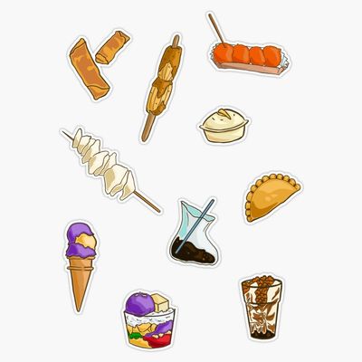 Filipino Street Food Sticker Vinyl Waterproof Sticker Decal Car Laptop Wall Window Bumper Sticker 5"