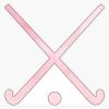 Field Hockey Pink Sticker Vinyl Waterproof Sticker Decal Car Laptop Wall Window Bumper Sticker 5" view 1
