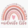 Aesthetic Midwife Life Bohemian Style Design Apprentice Midwife Student Midwife Assistant Midwife Gift For Midwife Doula Sticker Vinyl Waterproof Sticker Decal Car Laptop Wall Window Bumper Sticker 5" view 1