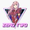 Darling in The Franxx (Zero Two Aesthetic) Sticker Vinyl Waterproof Sticker Decal Car Laptop Wall Window Bumper Sticker 5" view 1