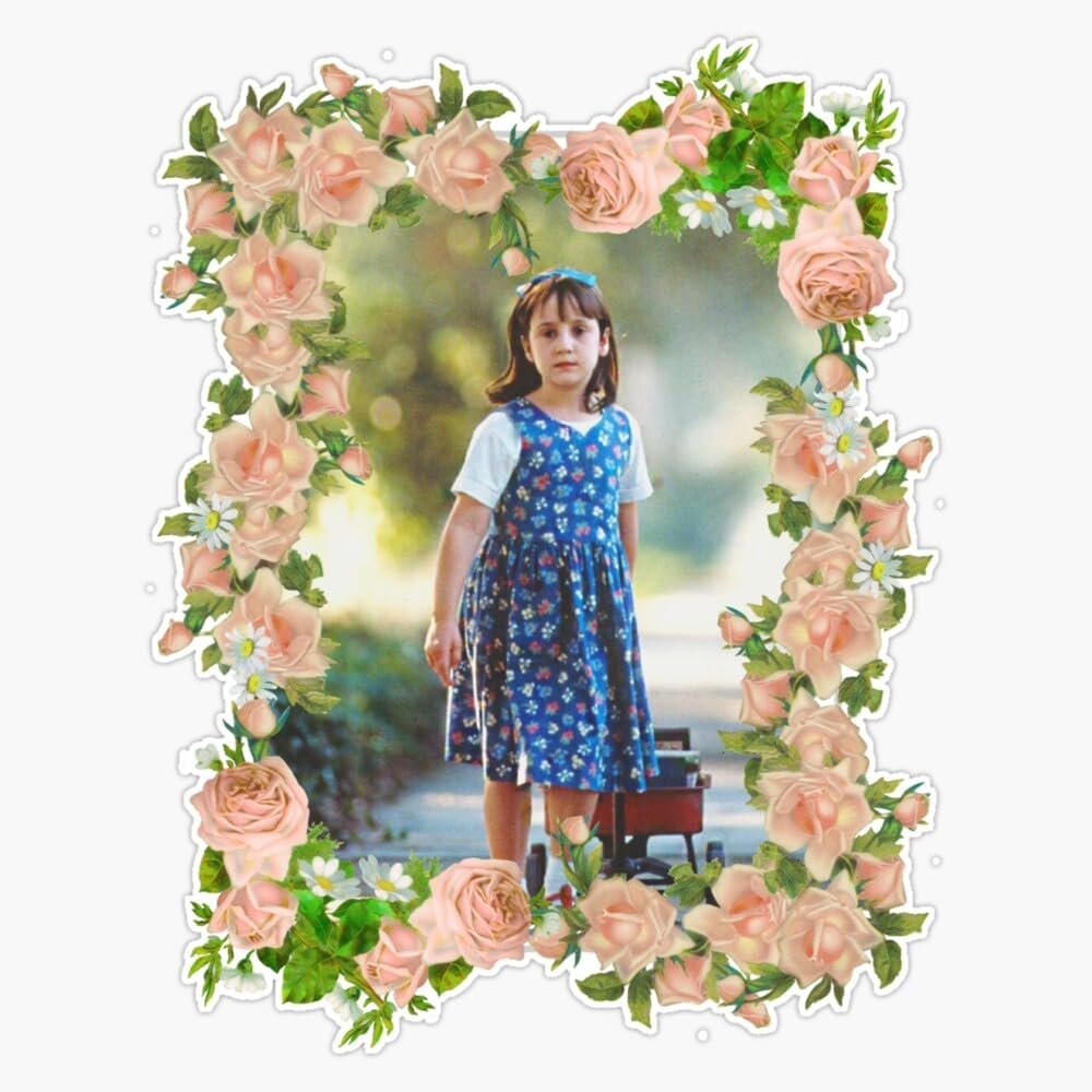 Matilda Aesthetic Sticker Vinyl Waterproof Sticker Decal Car Laptop Wall Window Bumper Sticker 5"