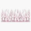 Pink Glitter Flames Sticker Vinyl Waterproof Sticker Decal Car Laptop Wall Window Bumper Sticker 5" view 1