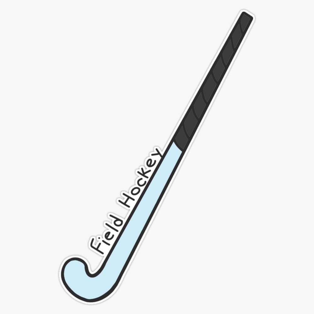 Field Hockey Stick - Blue Sticker Vinyl Waterproof Sticker Decal Car Laptop Wall Window Bumper Sticker 5"