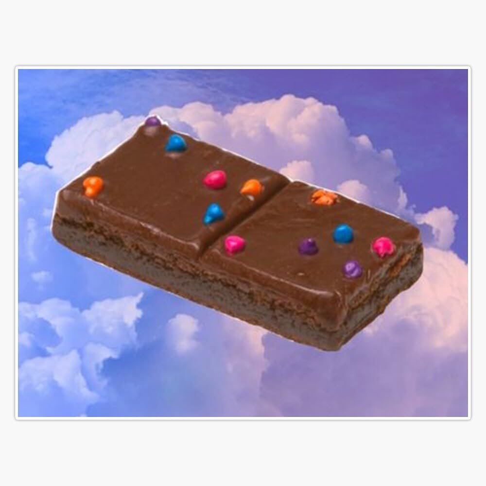Cosmic Brownie Floating in The Sky Sticker Vinyl Waterproof Sticker Decal Car Laptop Wall Window Bumper Sticker 5"