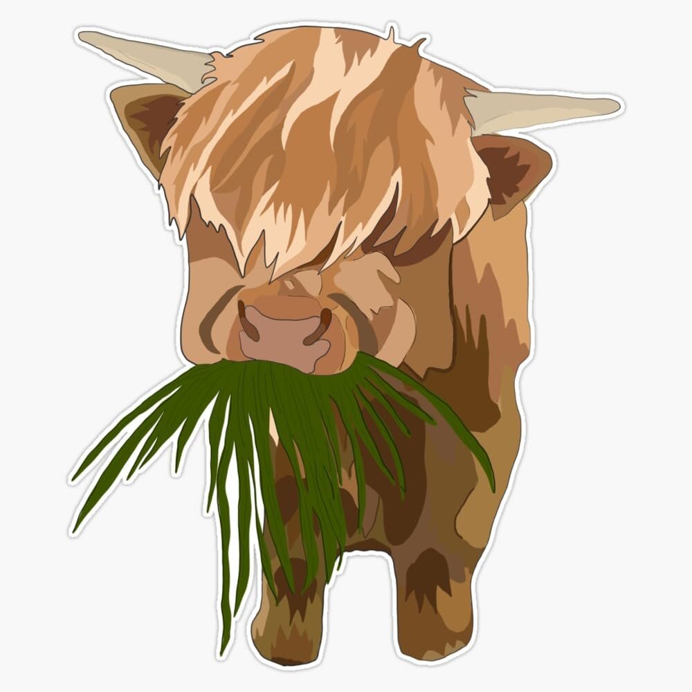 Highland Sticker Vinyl Waterproof Sticker Decal Car Laptop Wall Window Bumper Sticker 5"