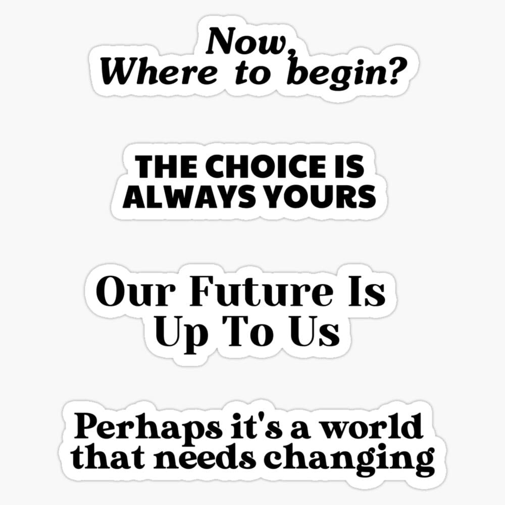 Enola Holmes Quotes Set Sticker Vinyl Waterproof Sticker Decal Car Laptop Wall Window Bumper Sticker 5"
