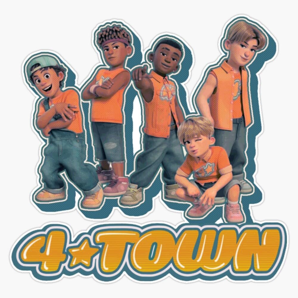 4*Town Turning Red Merch Sticker Vinyl Waterproof Sticker Decal Car Laptop Wall Window Bumper Sticker 5"