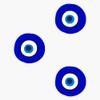 Evil Eye Trio Sticker Vinyl Waterproof Sticker Decal Car Laptop Wall Window Bumper Sticker 5" view 1