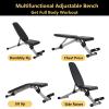Adjustable Weight Bench Foldable Fitness Bench for Full Body Strength Training Drop Tilt Bench for Home Gym view 4