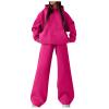 2023 Womens 2 Piece Outfits Sweatsuit Oversized Sweatshirt Hoodies Pullover Baggy Sweatpants Fall Fleece Fashion Lounge Sets