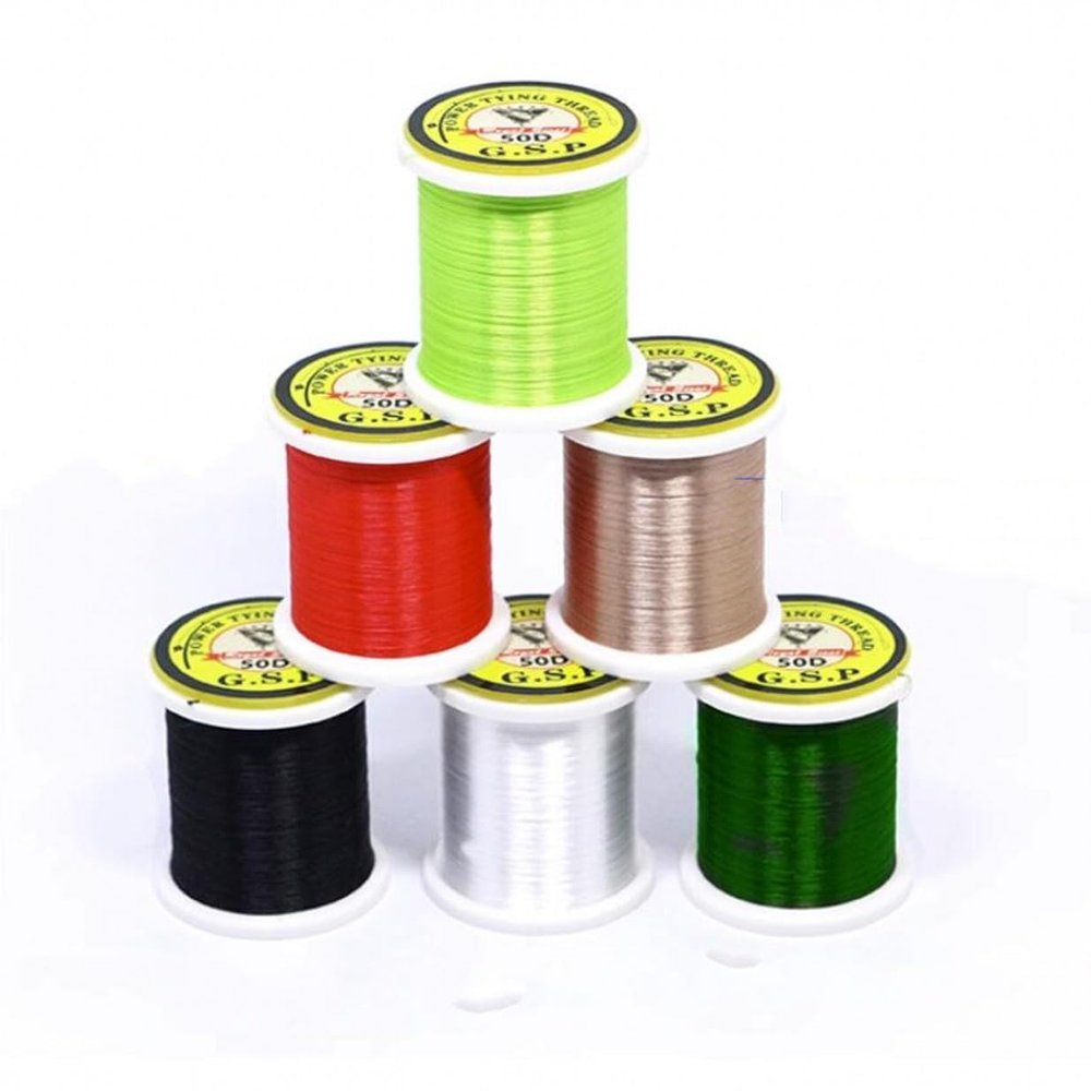 WellieSTR 6 Color roll 50D GSP Fly Tying polyethylene uni Thread Ultra Strong 12/0 Fly Tying Thread for Small Flies Nymphs Trout Fishing Lures