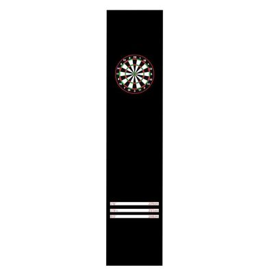 QCHIAN Non-Slip Darts Mat with Throwing Lines, Professional Rubber Dart Carpet Dart Floor Mat, Suitable for Indoor Halls, Rooms, Bars, Dart Courts, 118 X26in (Color : Black)